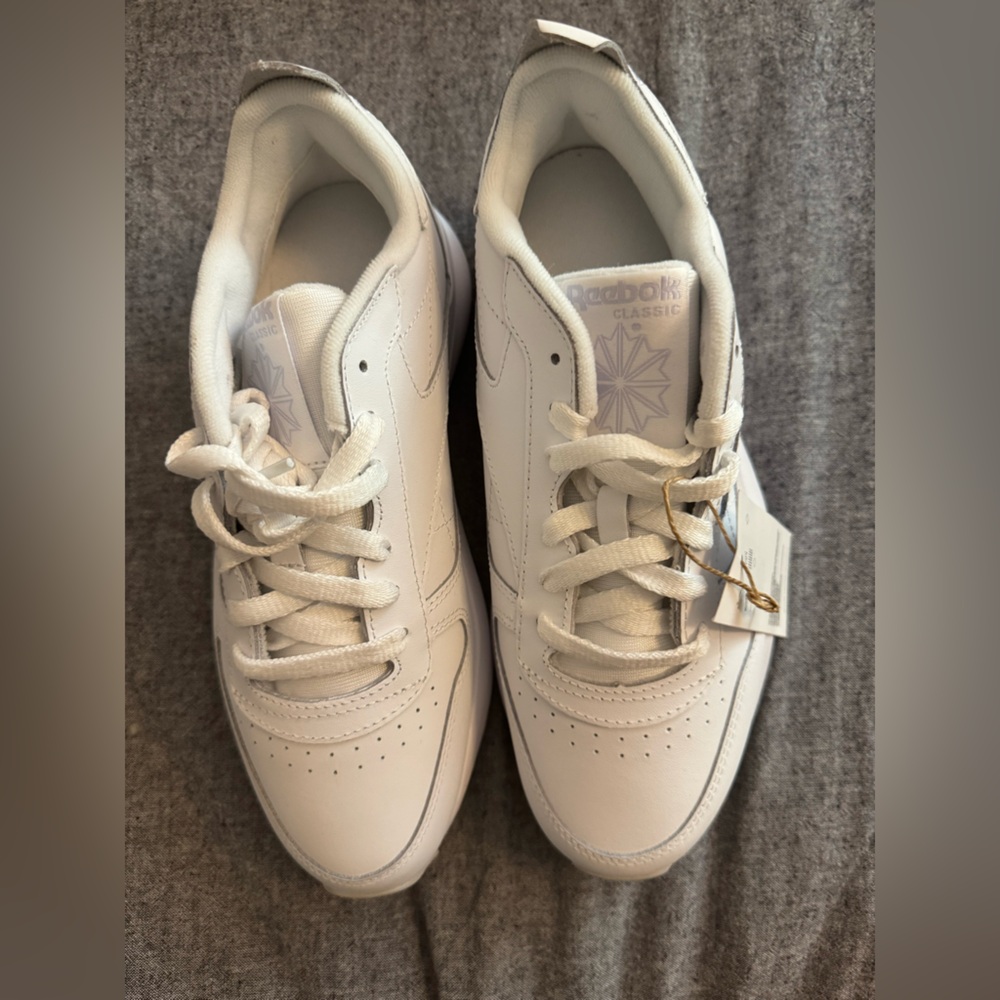 Reebok White Leather Sneakers